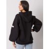Čierna dámska oversize mikina s kapucňou