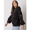 Čierna dámska oversize mikina s kapucňou