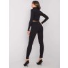 Čierna dámska súprava so zipsom