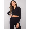 Čierna dámska súprava so zipsom