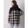 Čierna mikina Freyah s bielym károvaním
