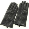 Čierne elegantné zdobené rukavice