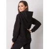 Čierna dámska mikina s kapucňou