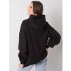 Čierna dámska oversize mikina s kapucňou