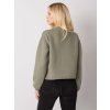 Khaki dámska prešívaná mikina