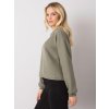 Khaki dámska prešívaná mikina