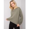 Khaki dámska prešívaná mikina