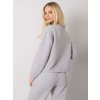 Svetlosivá dámska prešívaná mikina