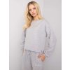 Svetlosivá dámska prešívaná mikina