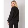 Čierna dámska prešívaná mikina
