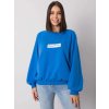 Modrá voľná mikina Hariette s nápisom "Original wear"