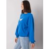 Modrá voľná mikina Hariette s nápisom "Original wear"