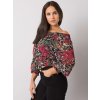 Bordó dámska vzorovaná blúzka
