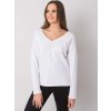Biele dámske tričko s výstrihom na chrbte