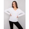Biele dámske tričko s výstrihom na chrbte