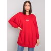 Červená tunika Raella s nápisom We need to talk RV-TU-7278.81P-red (Veľkosť ONE SIZE)