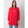 Červená tunika Raella s nápisom We need to talk RV-TU-7278.81P-red (Veľkosť ONE SIZE)