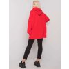 Červená dámska mikina na zips
