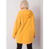Žltá dámska mikina na zips