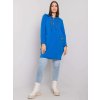 Modrá oversize tunika Kierra s kapucňou a zipsom