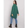 Zelená voľná tunika Alexiah s nápisom "Shine Glamour" (Veľkosť ONE SIZE)