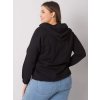 Čierna dámska mikina so zipsom