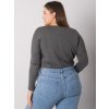 Tmavosivé dámske tričko s dlhými rukávmi