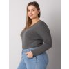 Tmavosivé dámske tričko s dlhými rukávmi