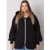 Čierna dámska mikina na zips s kapucňou