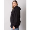 Čierna dámska mikina na zips s kapucňou