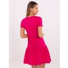 Ružové dámske voľné mini šaty