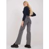 Sivé dámske široké džínsy s vysokým pásom Sevilla