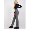 Sivé dámske široké džínsy s vysokým pásom Sevilla
