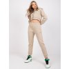 Béžový set tepláků a "crop" mikiny California