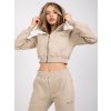 Béžový set tepláků a "crop" mikiny California