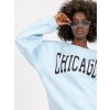 Svetlomodrá mikina s nápisom Chicago