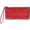 Červená veľká dámska peňaženka