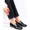 ČIERNE LAKOVANÉ MOKASÍNY