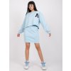 Svetlomodrý komplet mikiny a sukne Brixen s nášivkou "A"