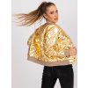 Zlatý lesklý bomber Sherise