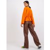 Oranžová blúzka Raquel v "kimono" strihu