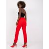 Červené dámske nohavice Hidalgo s elastickým pásom