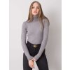 Sivý dámsky tenký pletený rolák