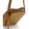 MARCO MAZZINI Camel dvojkomorová kožená crossbody kabelka