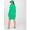 Zelené mikinové šaty Holly so zlatými detailmi
