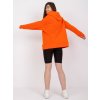 Oranžová basic mikina Tenerife s kapucňou