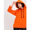 Oranžová basic mikina Tenerife s kapucňou