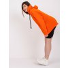 Oranžová basic mikina Tenerife s kapucňou