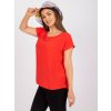 Červená ležérna blúzka s krátkym rukávom