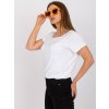 Biele tričko s prestrihom s mašľou na chrbte
